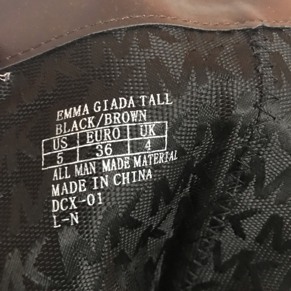 Michael Kors Riding Boots Brown/Black - Picture 4 of 4